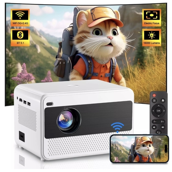 PROJECTOR SET | video beamer + 100" Screen - Picture 3 of 9